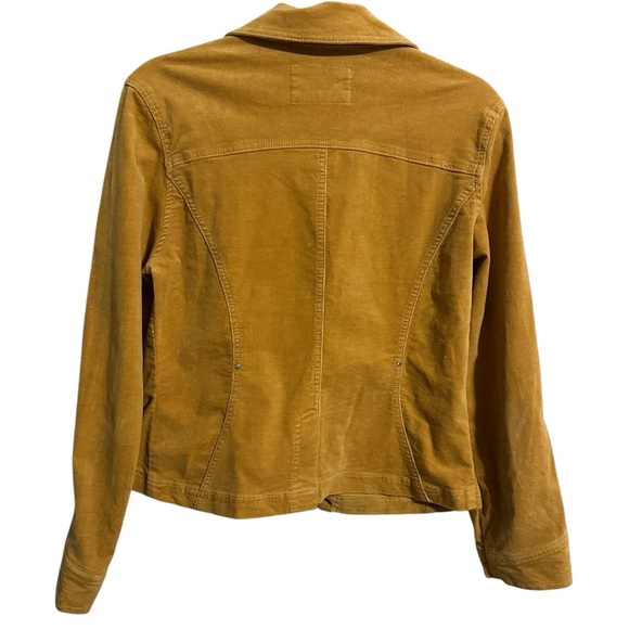 AMI Women's Corduroy Jacket Tan Size M Button-Up Trucker Western Retro Cowgirl - Picture 2 of 9